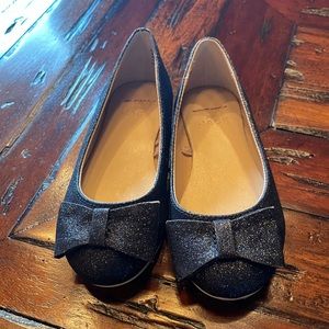 Navy blue Janie and Jack girls dress shoes Sz 9t